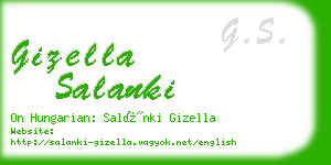 gizella salanki business card